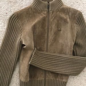 Authentic vintage Adidas suede/leather  jacket